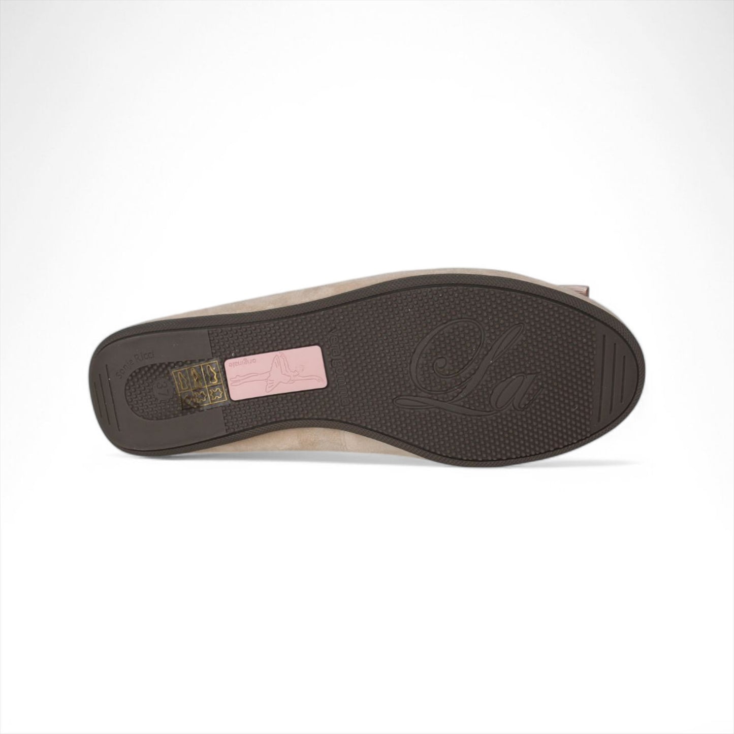 LA BALLERINA CAMOSCIO BEIGE MARTINA DIAMANT ORO- LG4 UVP 149,90