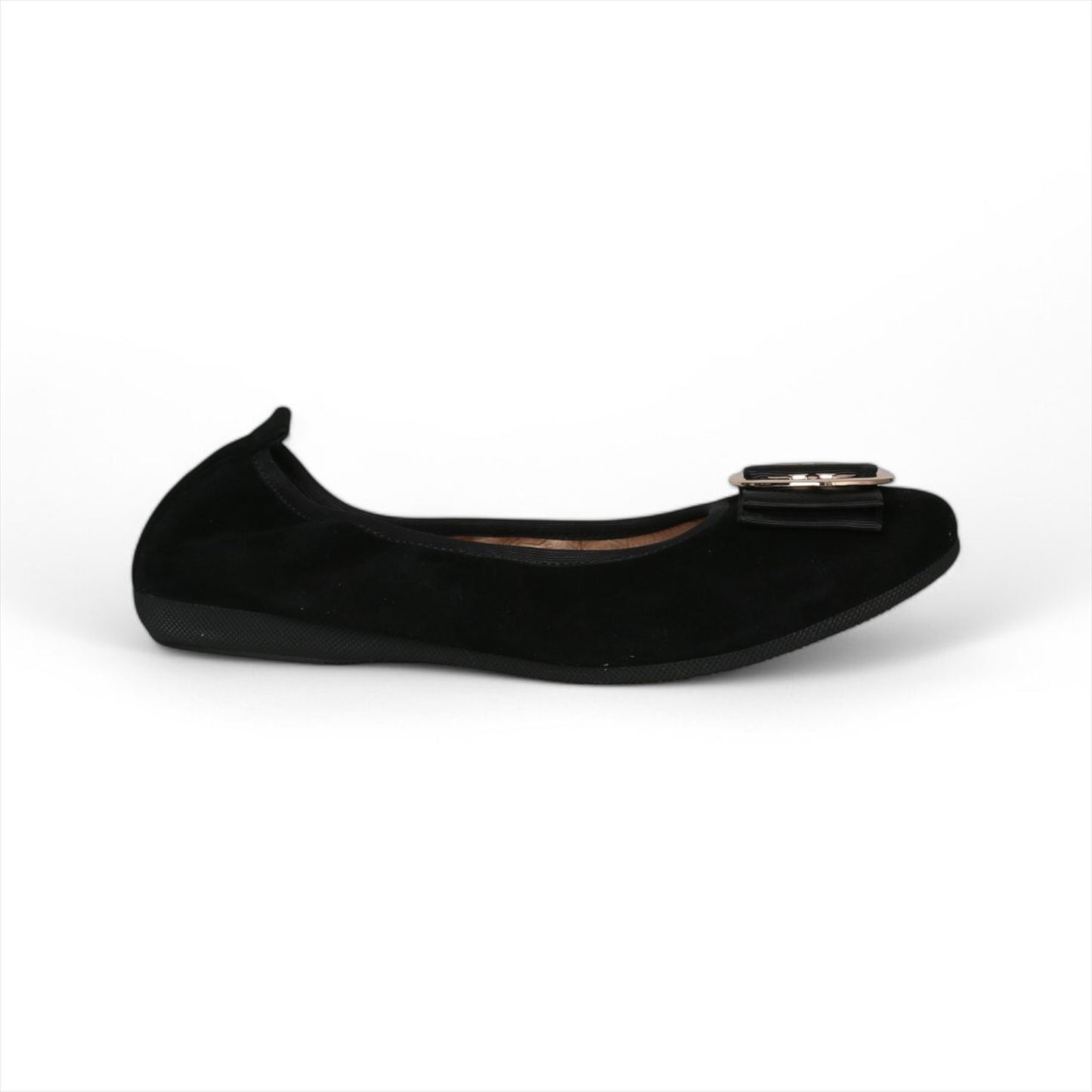 LA BALLERINA CAMOSCIO NERO LINDA ORO - LG1 UVP 149,90